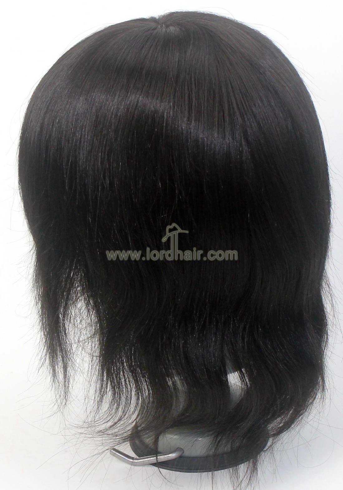 YJ714: Silk Top with Thin Skin Perimeter and Lace Front Hair Replacement